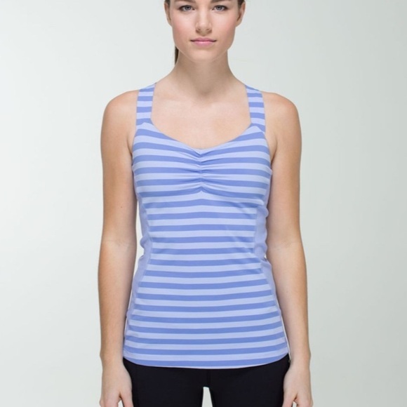 lululemon athletica Tops - - Lululemon Core Kicker Tank
Apex Stripe Lavender Dusk